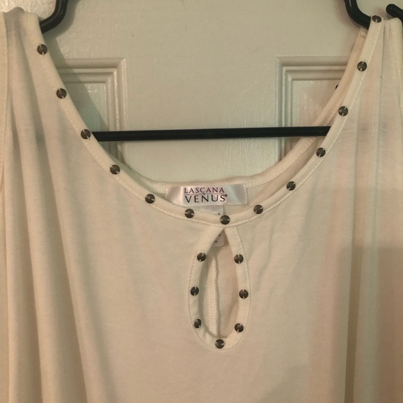 Lascana for Venus White Cold Shoulder Top - Picture 3 of 6